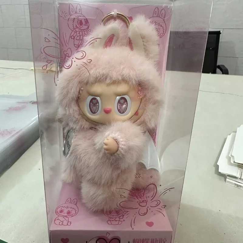 High Quality Zimomo Little Leader Labubu Change Baby Butterfly Pink Limited Edition Plush Vinyl Labubu Doll Pendant Gift X250606