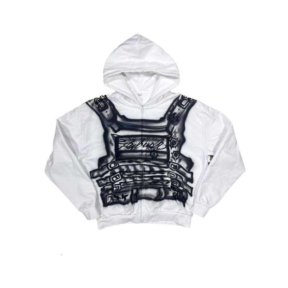 Hoodie with Printed Pattern Long Sleeve Pullover Street Fashion Y2K