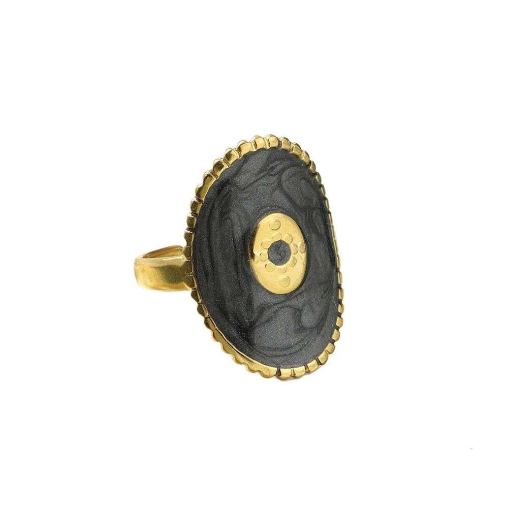 Women's Light Luxury Titanium Steel Ring with Unique Niche Design - Adjustable & Fade-resistant