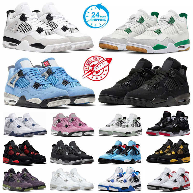 Designer Basketball Men Women Shoes Pine Green Black Cat 4 Purple Sapphire Red White Cement Sail Tour Yellow Mens shoes4S Trainers Outdoor Sneakers Big Size 14 15 16