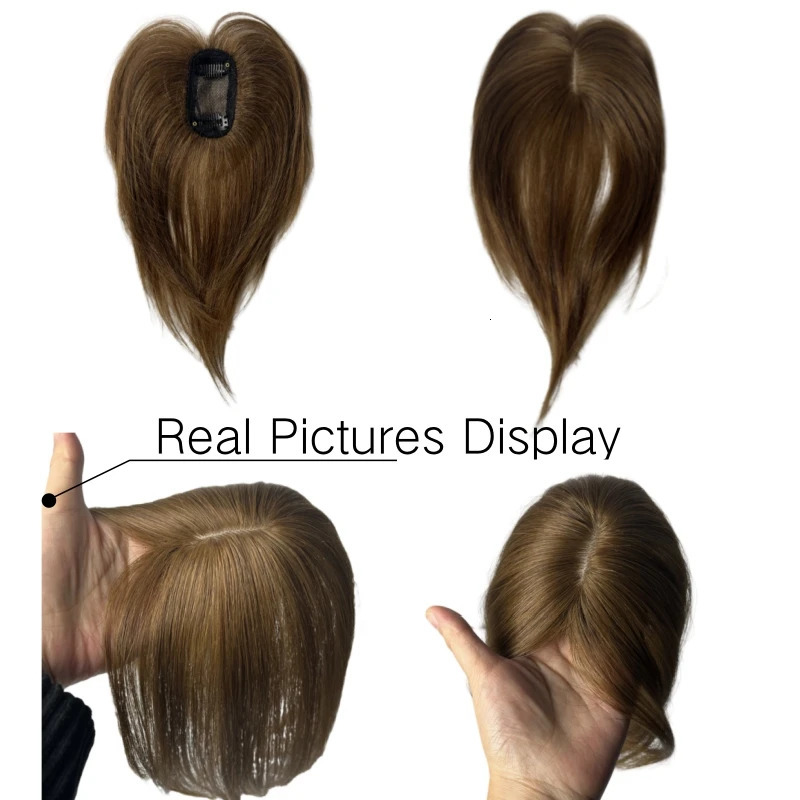 Satifresion 100% Human Hair Clip in Bangs for Women Hair Thinning 3D Natural Curved Wispy Side Bangs Fake Fringe Easy to Wear 250529