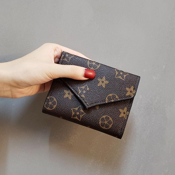 Designer wallets women Coin Purse Small Wallet Woman Card Holder Luxury Brown Flower Short Wallets Mini Wallets luxury wallet 10A