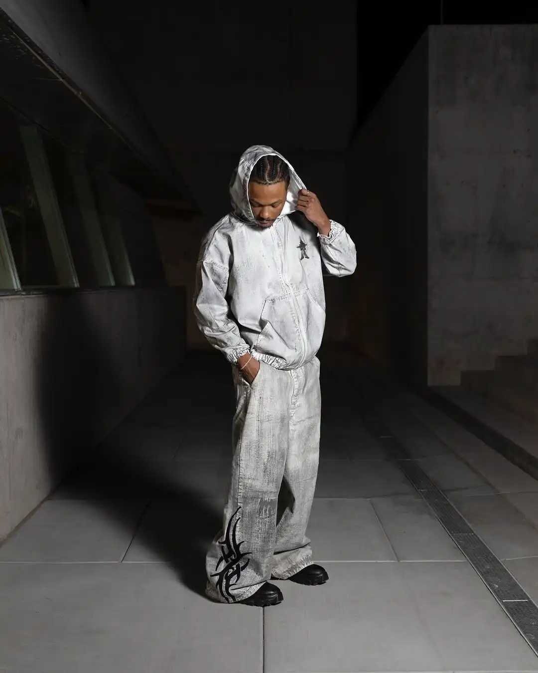 2K American Harajuku Washed Old Loose Casual Jeans Versatile Fashion Goth Wide Leg Jeans 2025 New Hip Hop Personalized Pants Z250605