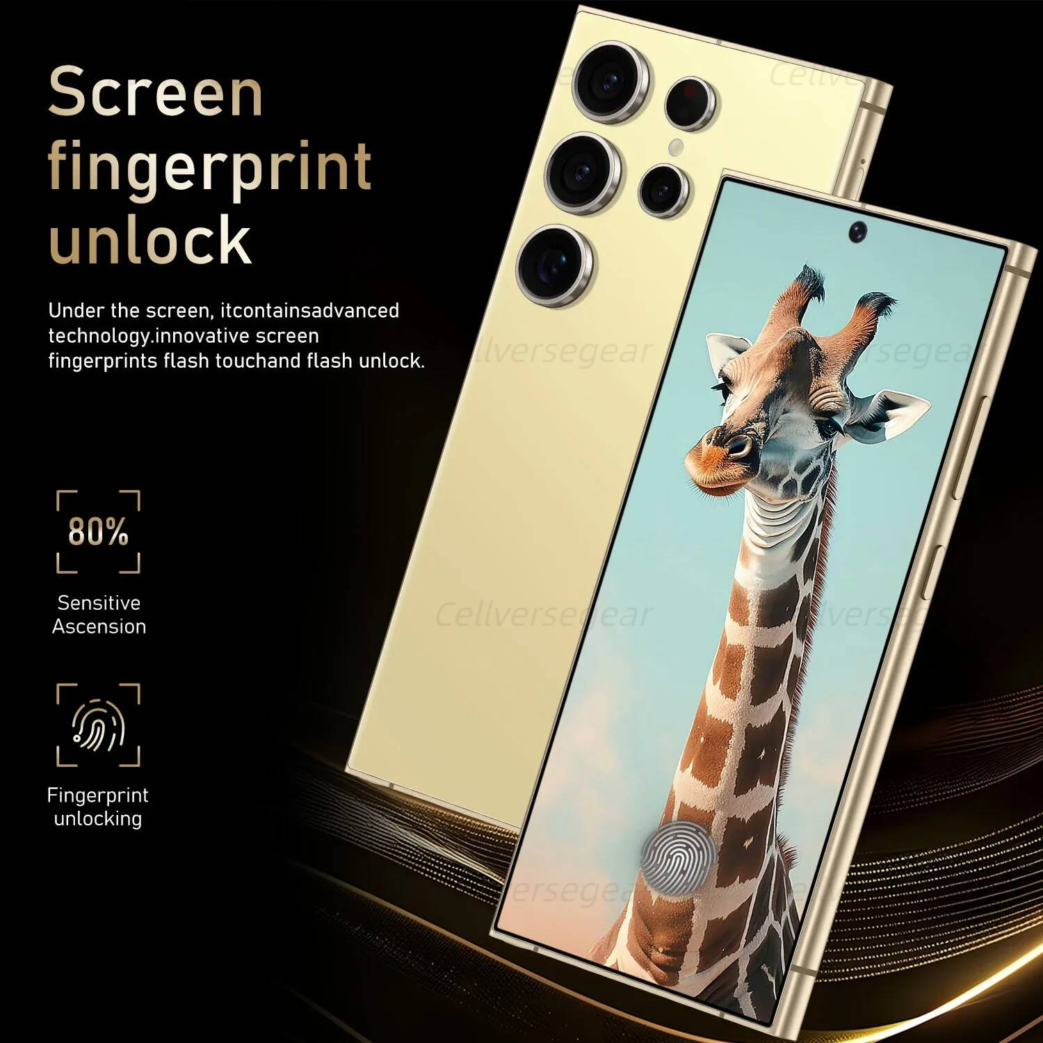 2025 Version S25 Uitra Global Phone, Enjoy The Ultimate Experience 16Gb+1T Space, 5G Smartphone 7.3 Inch Large Scr