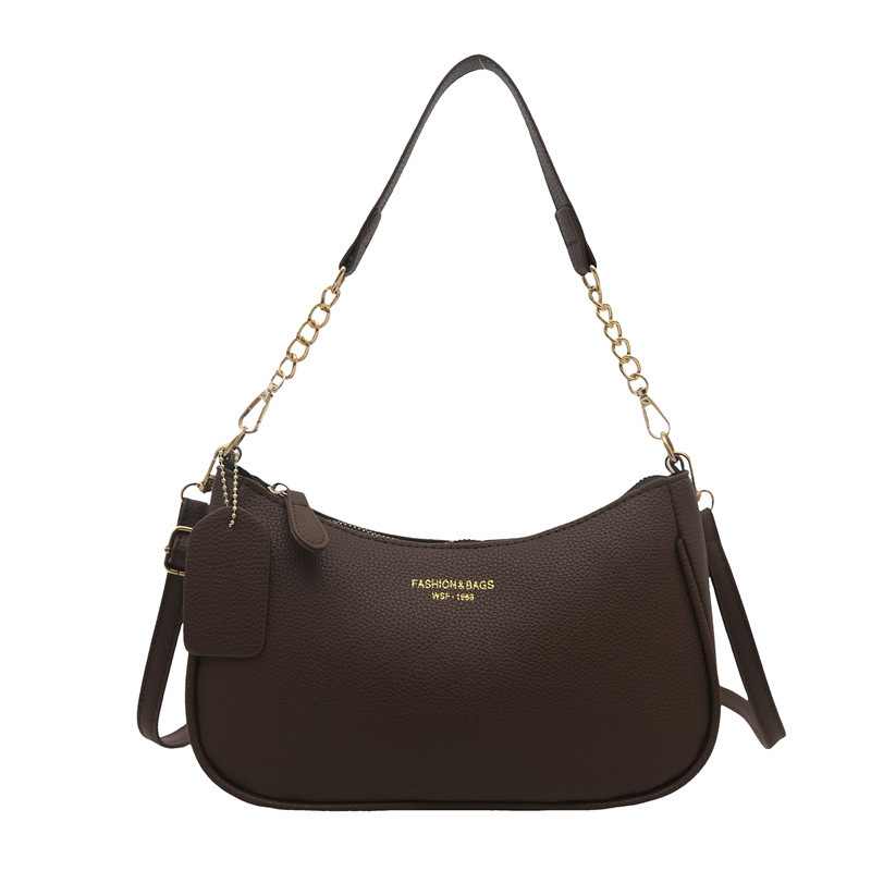 designer Bag for Women 2025 New Single Shoulder Handbag Trendy Fashion Underarm Texture Unique Niche Office Crescent Bag for Women