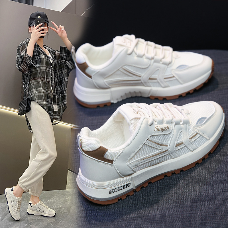 Agan Women New Summer Autumn Breathable Mesh Soft Sole Sports Long Standing Not Tired Feet Casual Shoes Lightweight Casual Dad Shoes Ddmysaturn