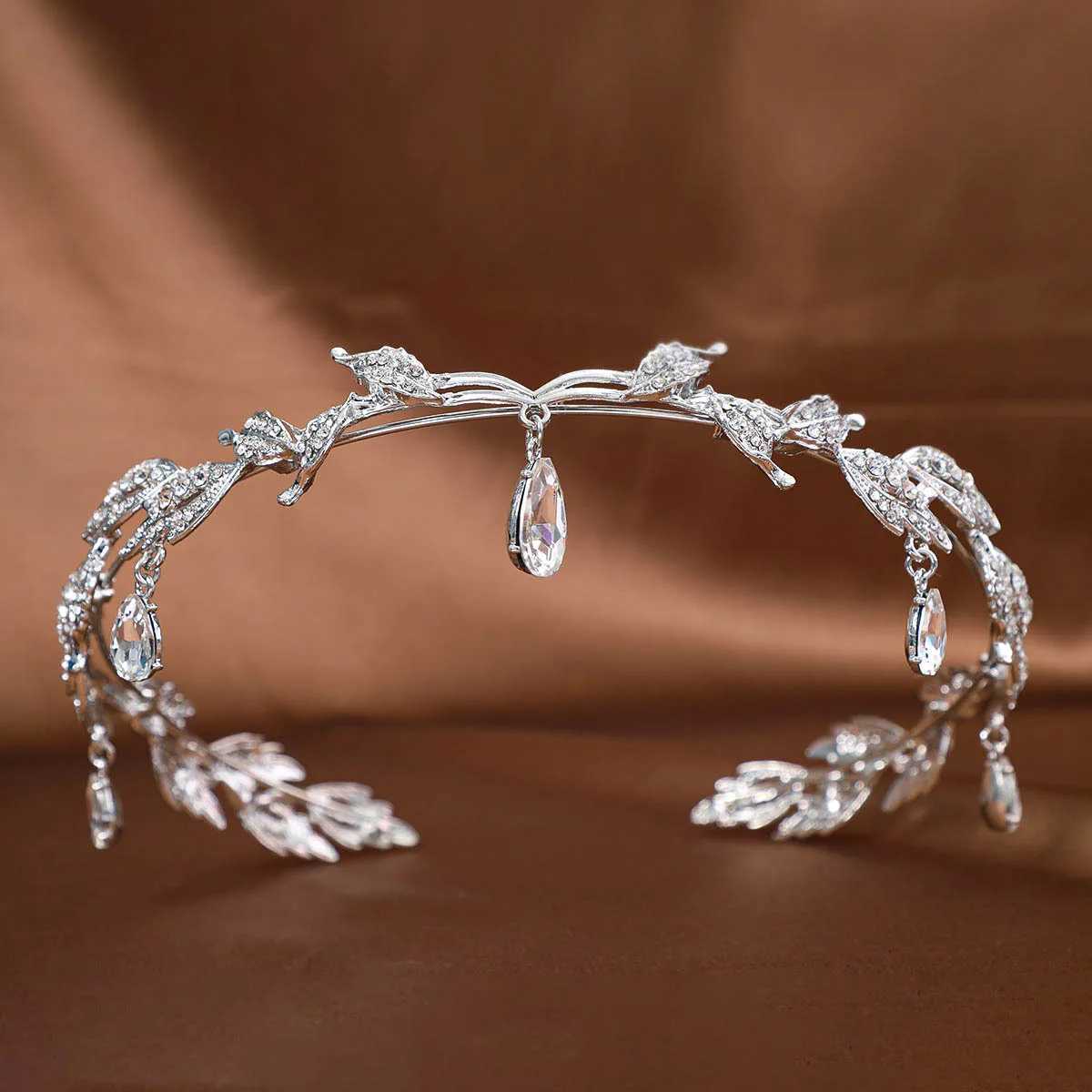 Baroque Crystal Tiaras And Crowns For Women Rhinestone Prom Diadem Headband Bridal Wedding Hair Accessories Jewelry Crown Tiara Z250605