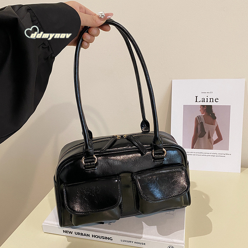 Trendy Underarm 2025 New Large Capacity Simple Commuter Handbag Fashionable Shoulder Bag for Women ddmynov
