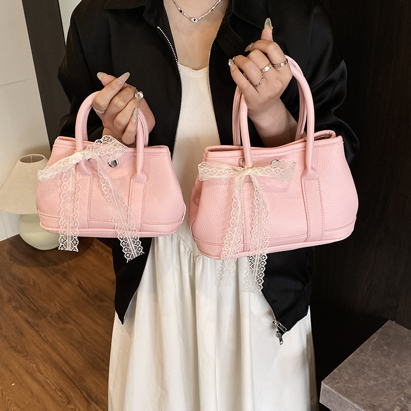 designer Korean Handheld Bucket Bag for Women 2025 New Trend High-end Fashion Small Tote Bag Popular Shoulder Crossbody Bag