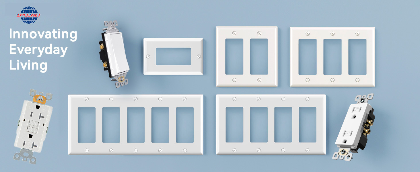 1-5 Gang Hot Sale Plastic American Style Wall Switch Plate Outlet Cover American Standard Wall Panel Order inquiry back office Order inquiry back offi