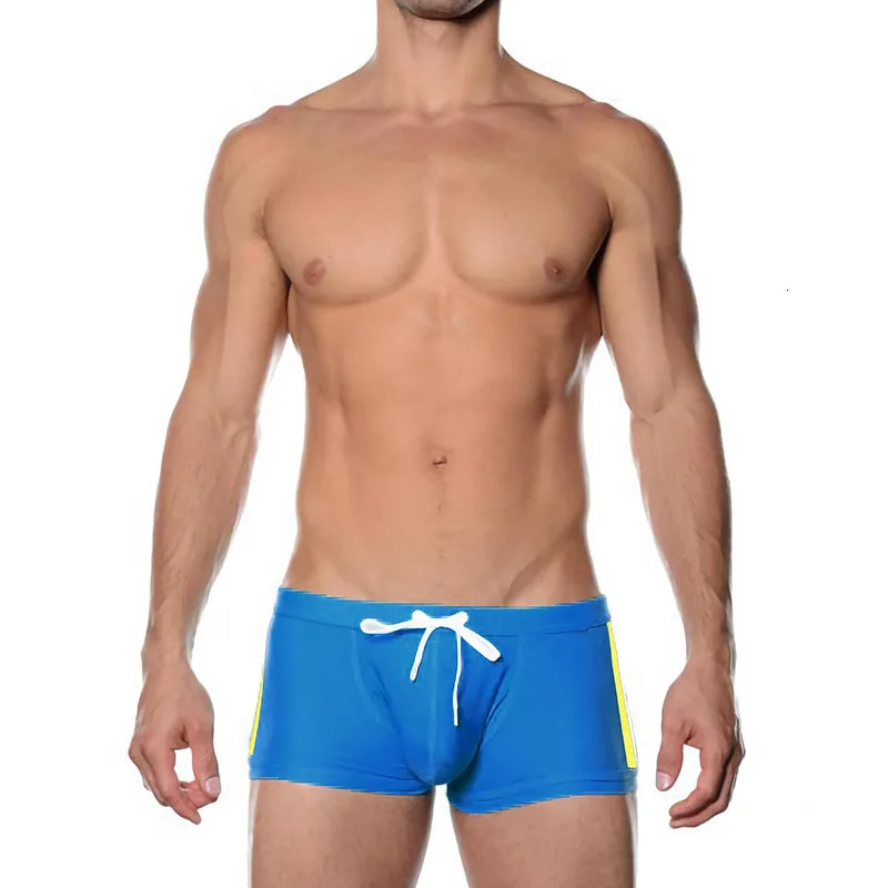 Mens boxer trunks sexy fashion bag exciting convex swimming trunks beach spring anti-embarrassment bathing suit 250530