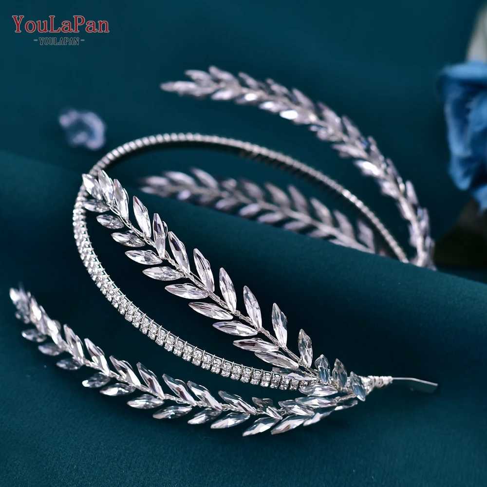 YouLaPan Rhinestone Headband for Bridal Handmade Wedding Hairband Crystal Woman Hair Hoop Bride Tiara Bridesmaid Headpiece HP528 Z250605