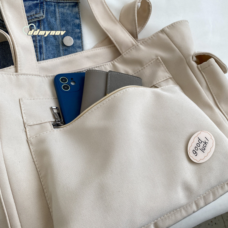 Oxford Cloth Women, Large Capacity Canvas Shoulder Versatile Tote for Students, Handbag, Handheld Bag, Crossbody Bag ddmynov