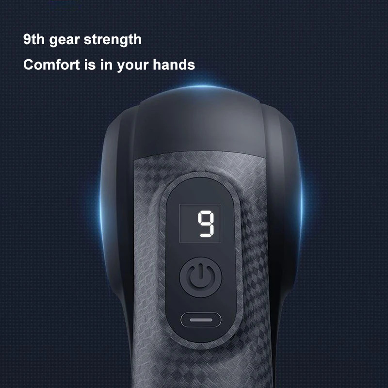 Professional Massage Gun Rechargeable Whole Body Back Neck Muscle Relaxation Massager Low Noise 9 Level Deep Tissue Massage Gun 250605