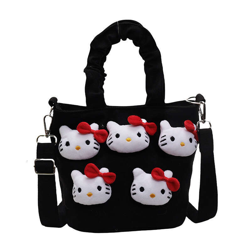Cute Girl Handbag Cartoon Plush Doll Children's 2025 New Single Shoulder Crossbody Women's Bucket Bag Trendy
