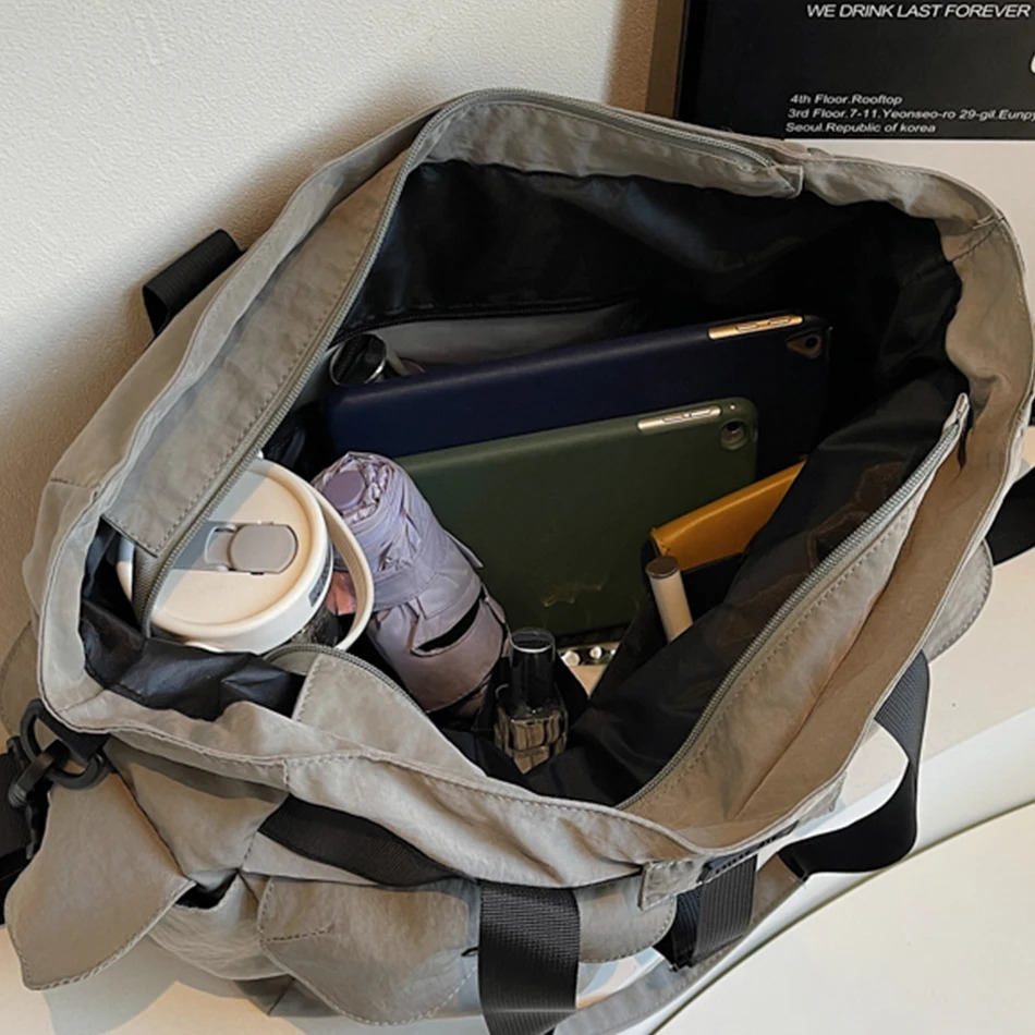 Large Capacity Shoulder Crossbody Bag Fitness Bag Outdoors Casual Travel Tote Bags Dry Wet Separation Handbags Messenger Sac 250605