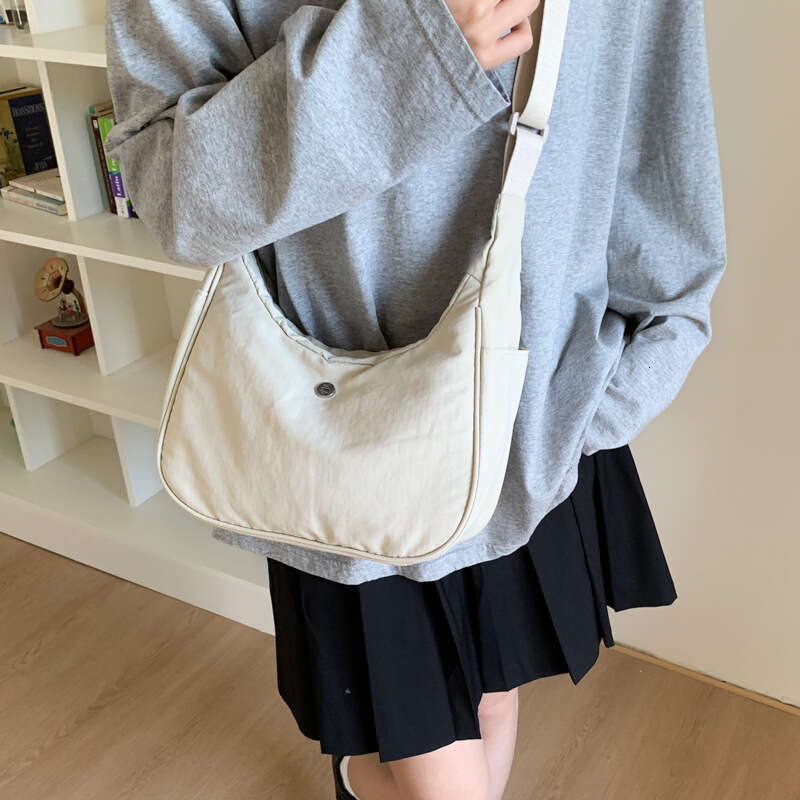 Canvas for Women 2025 New Niche Underarm Dumpling Summer Casual Travel Crossbody Bag