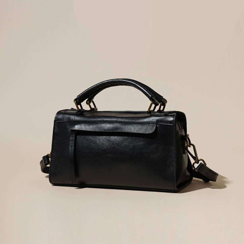 2025 Genuine Leather Women Shoulder Versatile Small Square Crossbody Bag Casual Daily Women's Handbag For Commuting Shopping