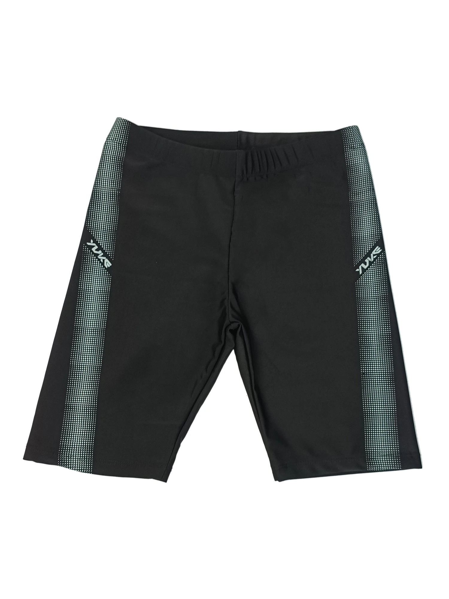 YUKE Professional Mens Swimming Trunks Shorts Long to Knee Competitive Swim Training Swimsuit Men Pants Quick dry Black 250530