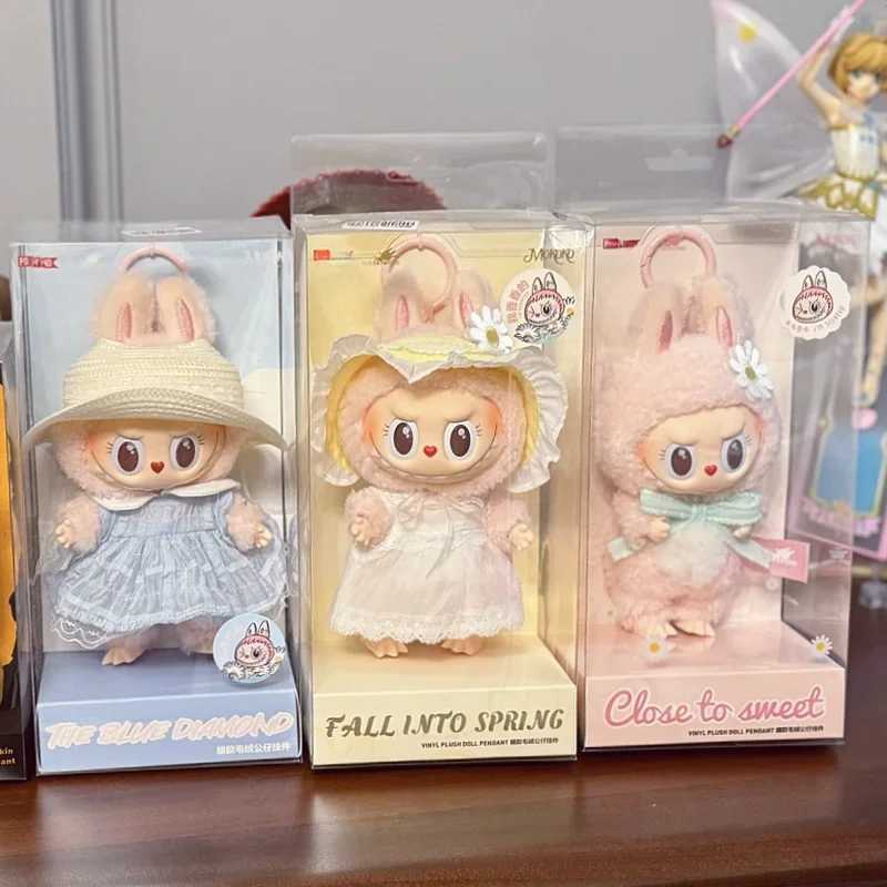 Hot 1 1 Hot Sale Pink Labubu Mokoko Series Spring Flowers Sweetheart Limited Edition Vinyl Doll Kawaii Backpack Ornaments X250606