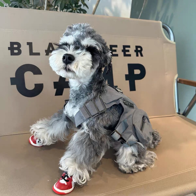 Dog Harness Vests for Small Dog, No Pull Small Dog Vest Harness Breathable Workwear Dog Tank Top with Multiple Pockets, Harness for Walking Hiking Tra