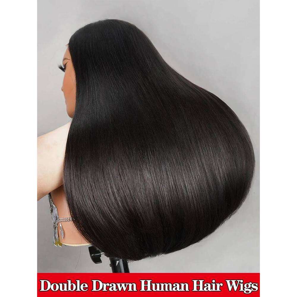 15A Super Double Drawn Human Hair Wigs for Women Plucked Wear to Go 6x5 Glueless Frontal Wig Pre Cut Lace 210% density