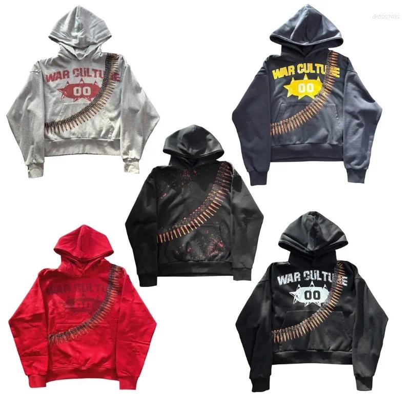 Men's Hoodies American Hip-hop Casual Letter Printing Trendy Brand Hoodie Men 2025 High Street Harajuku Punk Oversized Sweatshirt Women