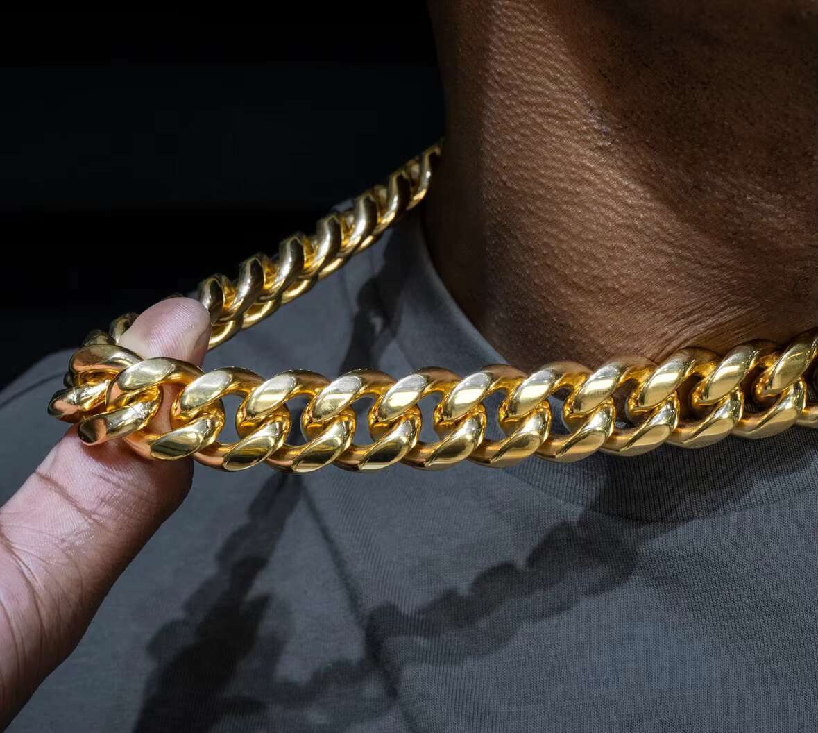 15MM 925 Solid Sterling Silver Hip Hop Heavy Cuban Link Chain Necklace Factory Wholesale Handmade High Quality Chain 18-30 Inch