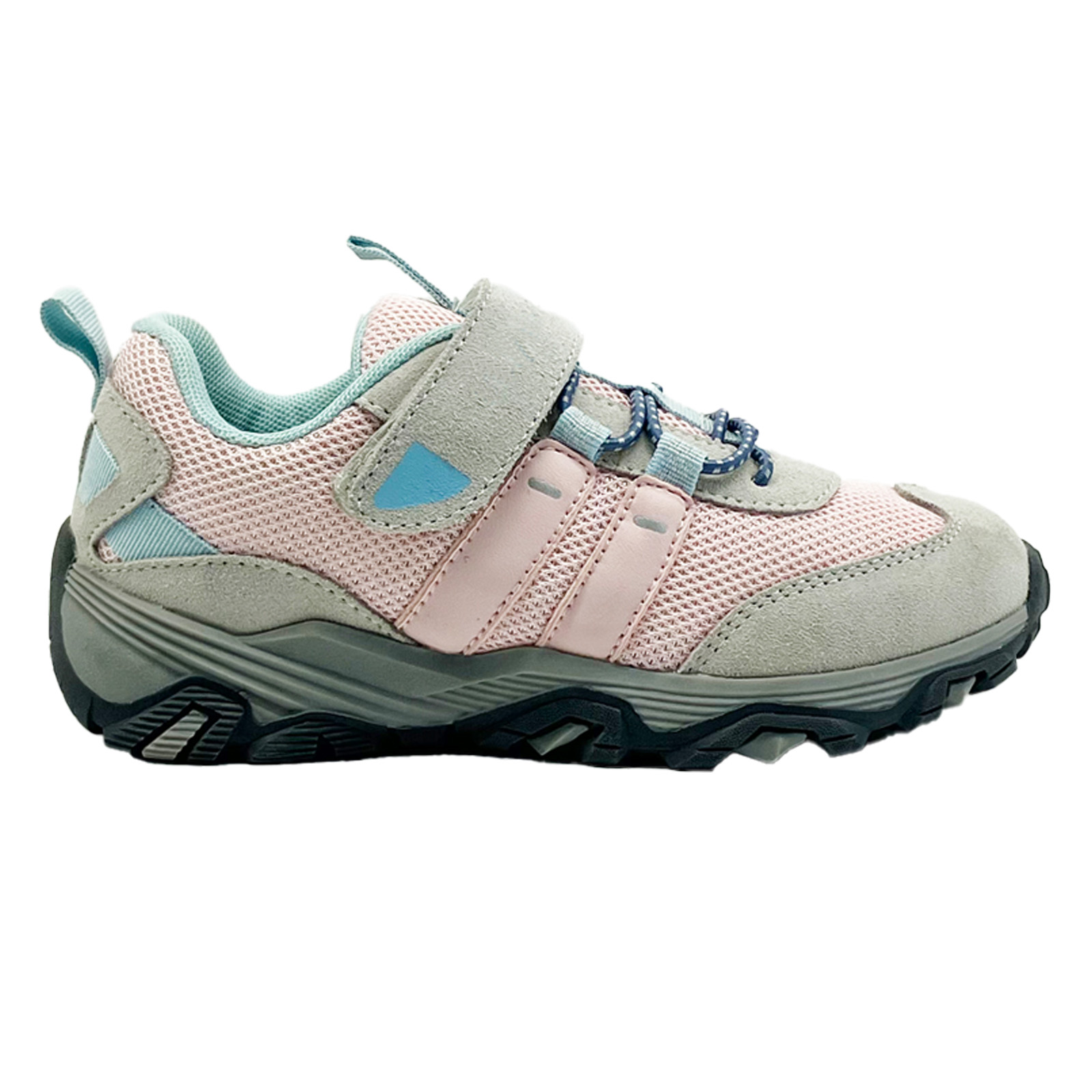 Neutral children's leather, lightweight and breathable knitted sports running shoes for boys and girls