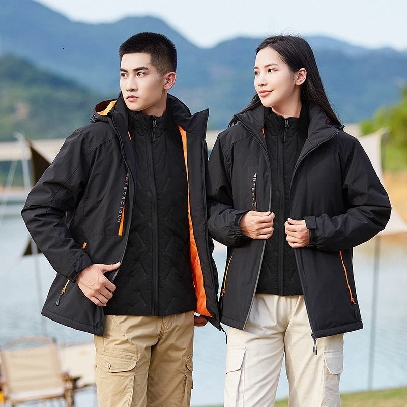 Ddmyoutdoor Outdoor Two Piece Set Men S Three In One Women S Cotton Vest Inner Waterproof And Warm Jacket Jackets