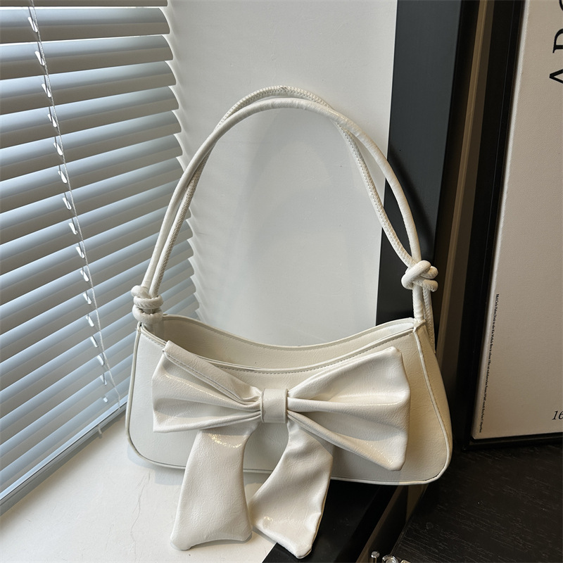 designer High-end Bowknot Underarm Small Square Bag for Women 2025 New Fashion Single Shoulder Bag Cross-border Foreign Trade Style Crossbody Bag