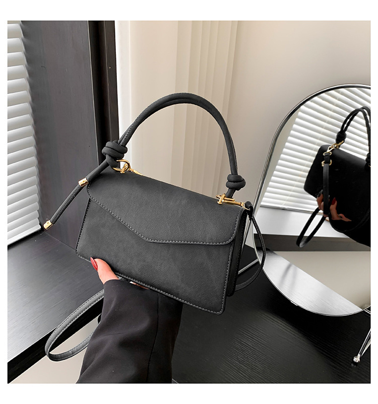 designer Vintage Handheld Small Square Bag for Women 2025 Spring New Versatile Shoulder Bag Cross-border Export Dropshipping Crossbody Bag