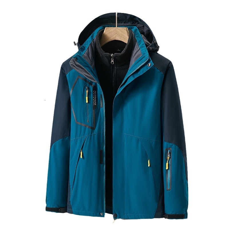 Ddmyoutdoor Outdoor Autumn Winter Assault And Women s Two Piece Set Three In One With Thick Fleece Trendy Brand Couple Hiking Suit Men s Jackets