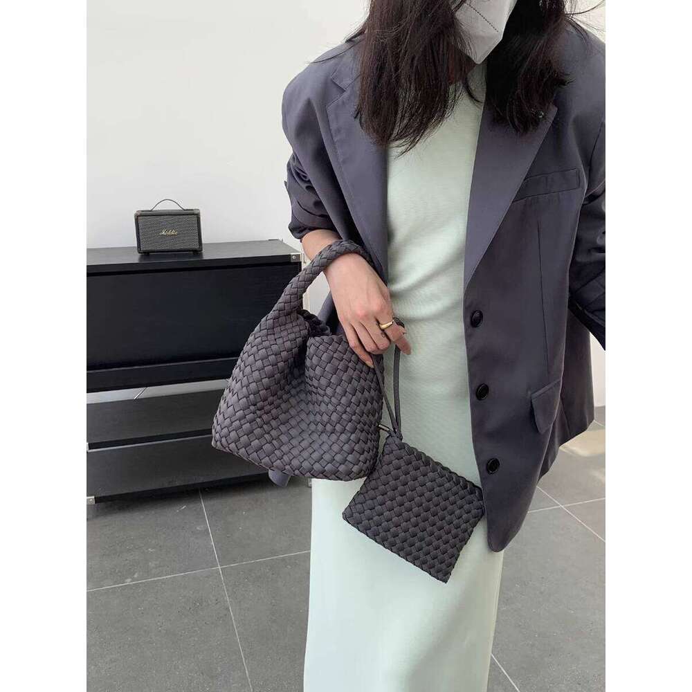 Nylon Fabric Handwoven Large Capacity Tote for Women New Handbag Chain Crossbody Bag