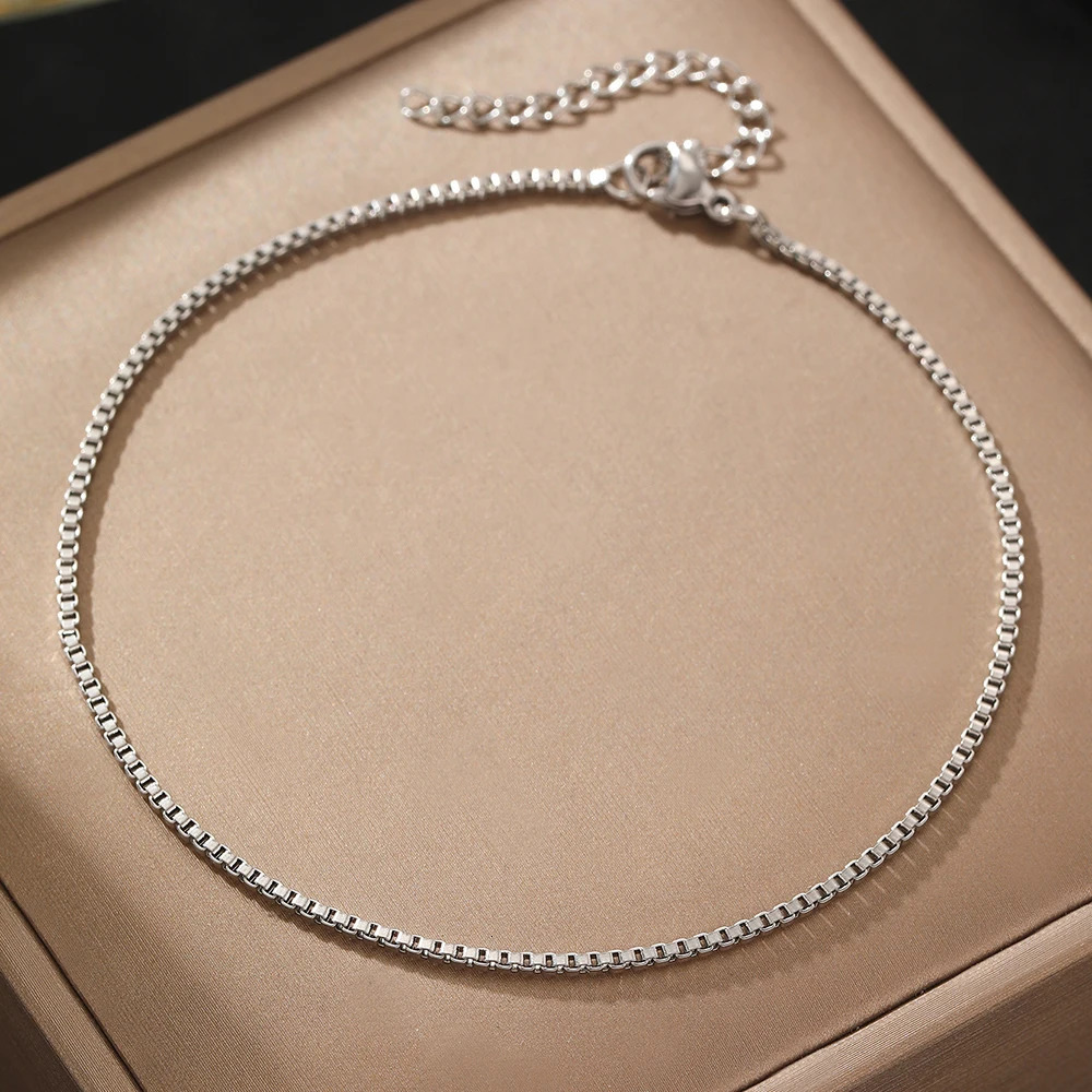 Stainless Steel Anklets Minimalist n Naked Chain Nonfading Highquality Anklet For Women Jewelry Everyday Wear 250528