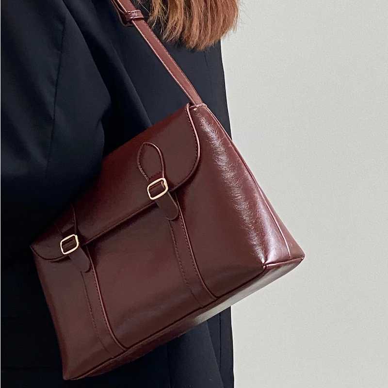 Vintage Solid Trendy Preppy Women Handbags Luxury All Match Punk Shoulder Crossbody Bag Y2k Streetwear Messenger Bags M250606