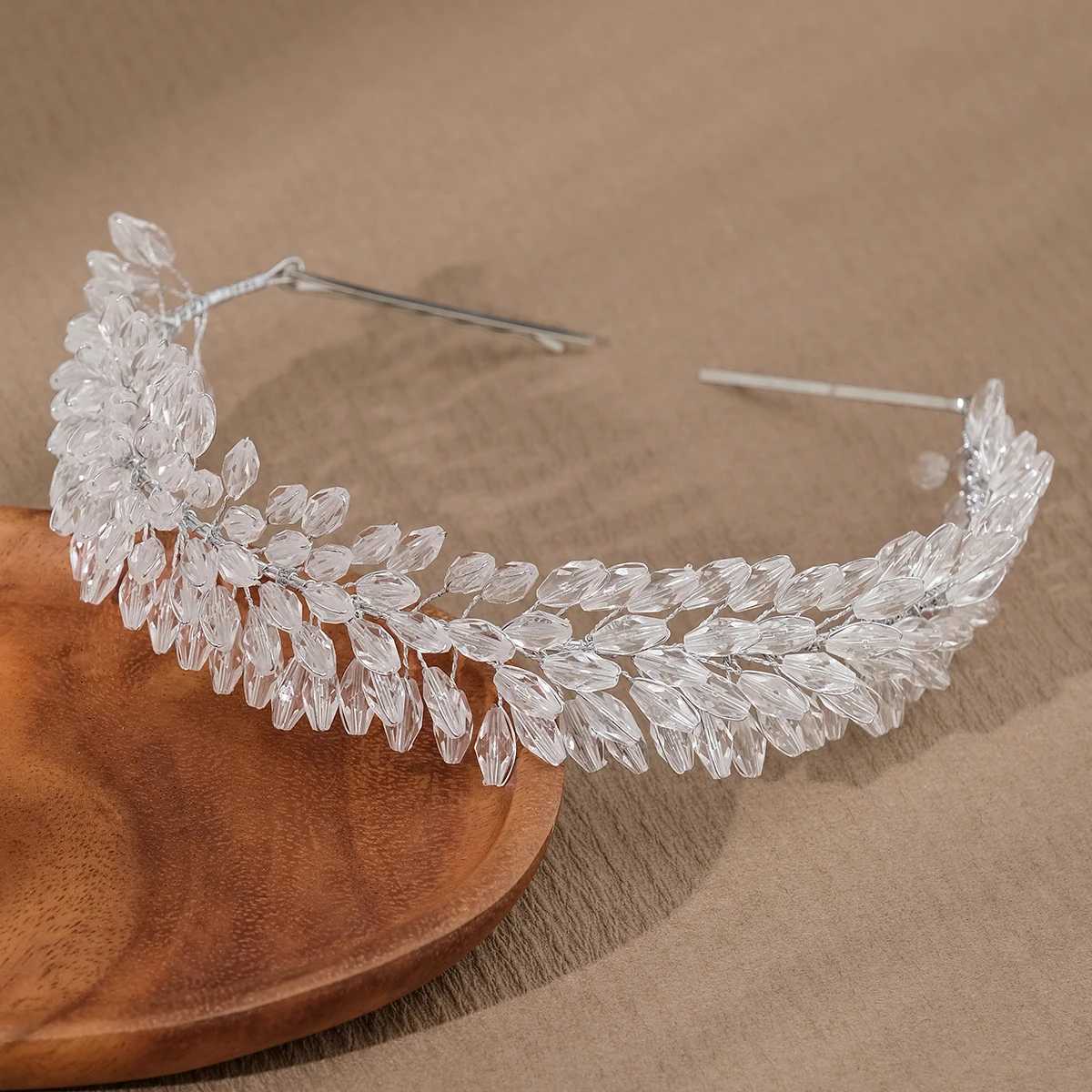 Bridal Wedding Crystal Beaded Heavy Duty Hair Bands Luxury Headbands For Women Holiday Headwear Elegant Hair Accessories Z250605