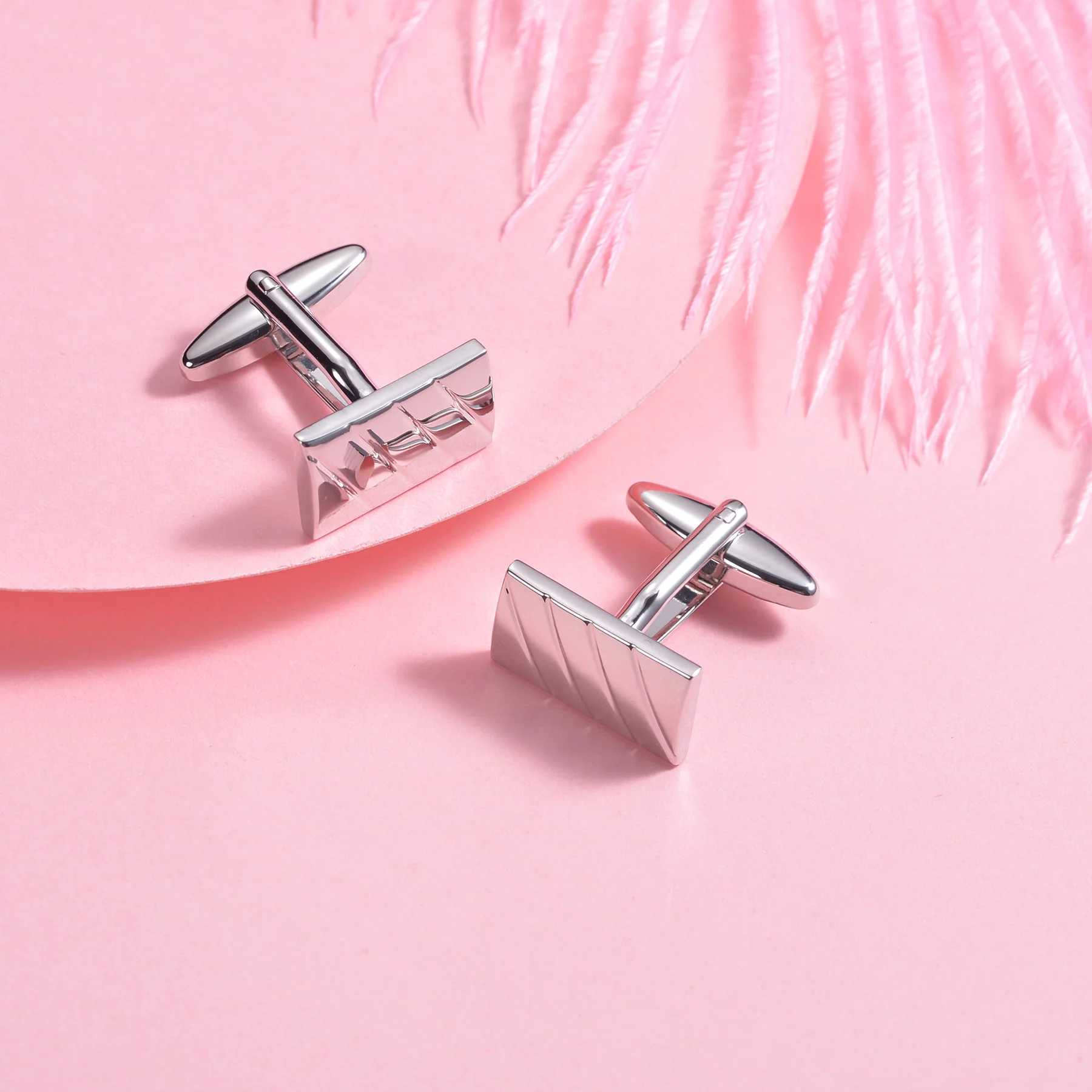 New Top Quality Copper Enamel Technology Retro Pattern Rectangle Cufflinks Fashion Mens French Shirt Cufflinks Wedding Jewelry W250606