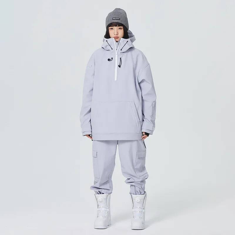 Ddmyoutdoor Winter Skiing Suit Set Outdoor Windproof Waterproof Snow Tracksuit New Man Ski Sport Hooded Couple Warm Snowboard Clothing Jogging Suit