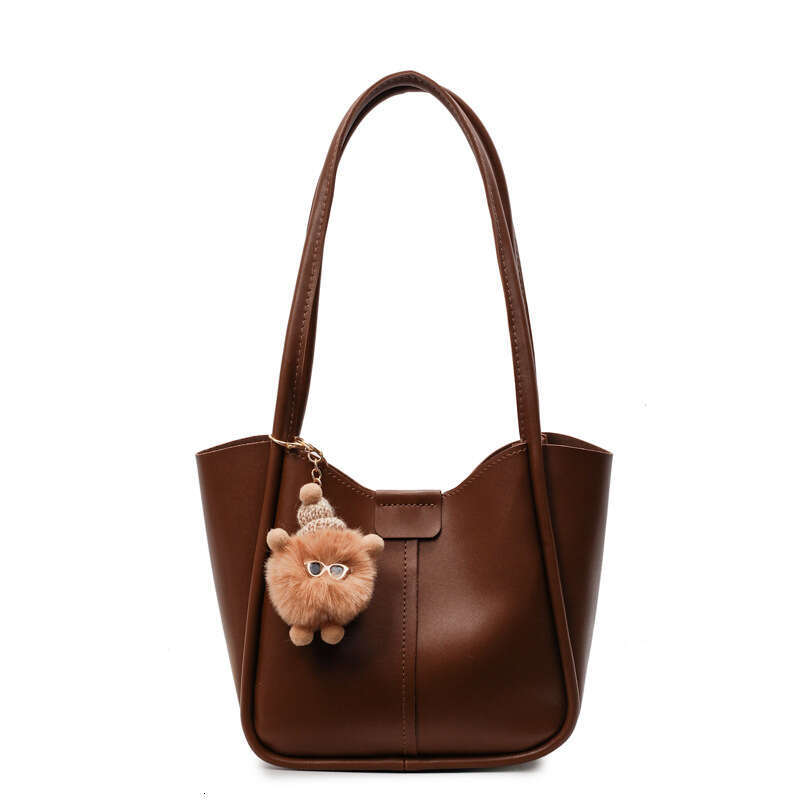 Large Capacity Bucket for Women 2025 Spring New Shoulder Textured Niche Simple Underarm Bag Trendy