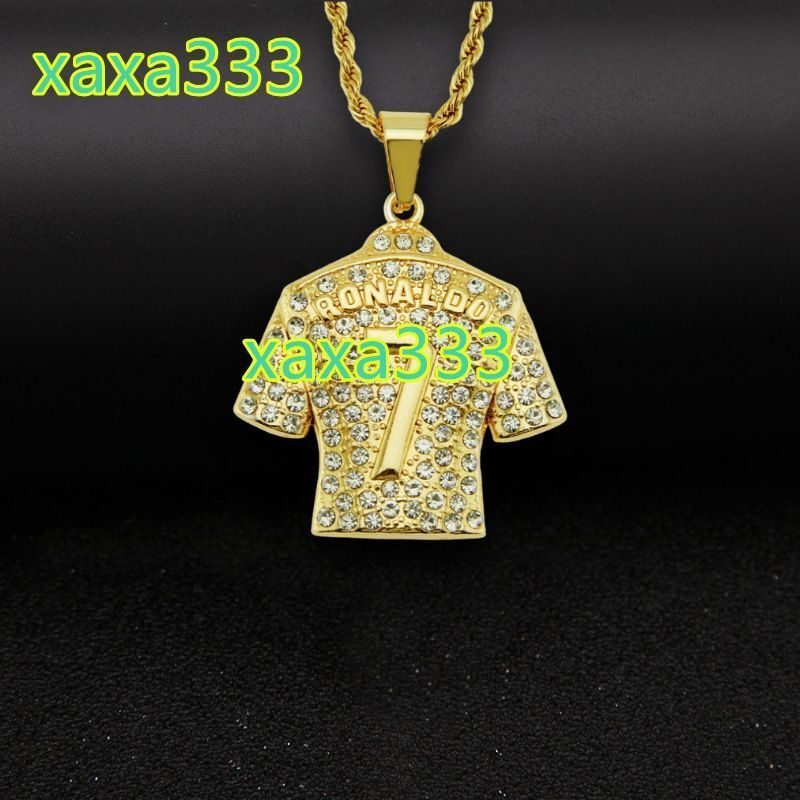High Quality Jewelry Jersey Pendant Necklace Personality Hip Hop Pendant Individuality Jewelry for Men