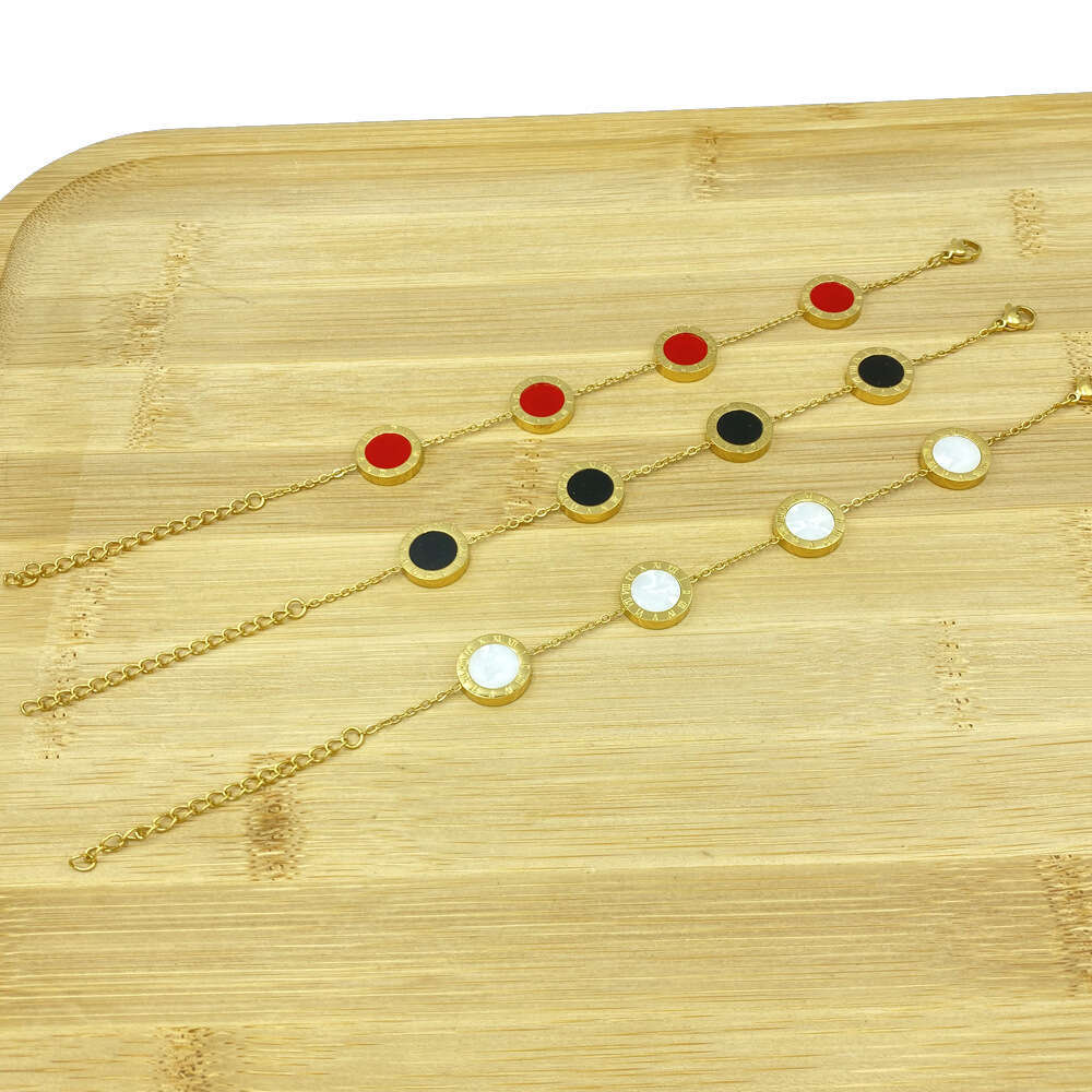 13MM Roman Numerals INS Titanium Steel Material Bracelet Non-Fading