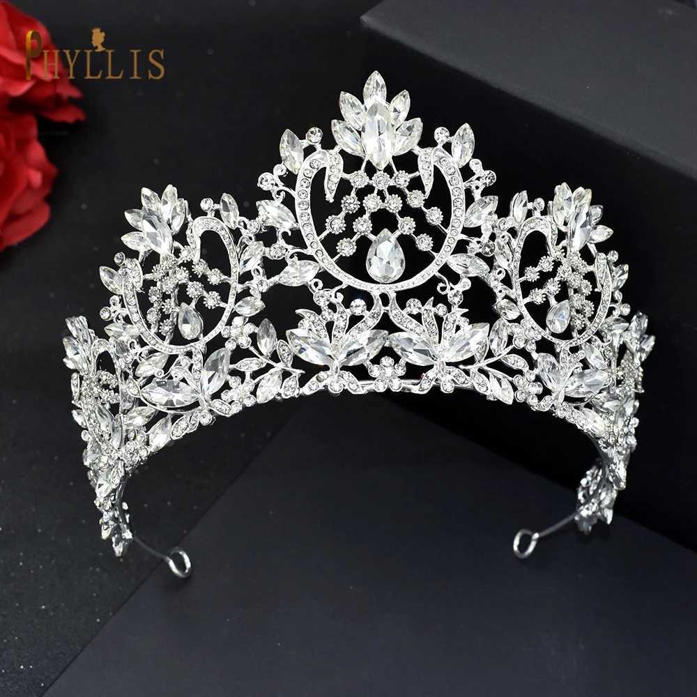 A213 Zircon Wedding Round Crown Luxury Diadem Headband Rhinestone Headpiece Bridal Headwear King Tiaras Princess Hair Jewelry Z250605
