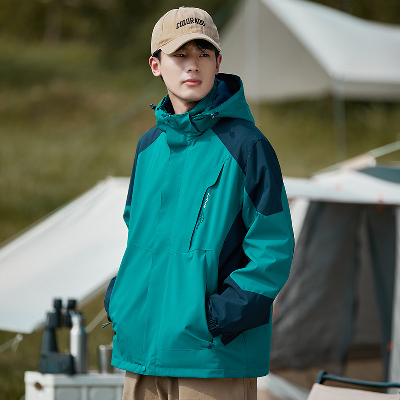 Ddmyoutdoor Outdoor Windproof And Waterproof Three In One Assault Jacket Winter Couple Style With Fleece Insulation Solid Color Versatile Sports Jacke