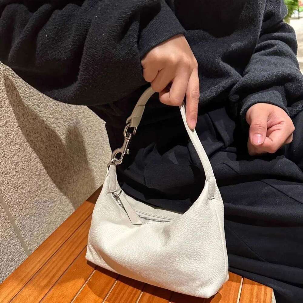 Casual Soft PU Leather Handbag Latch Handle Shoulder Bag Yellow Lichee Pattern Cloud Bags For Women 2025 NEW Clutch Flap