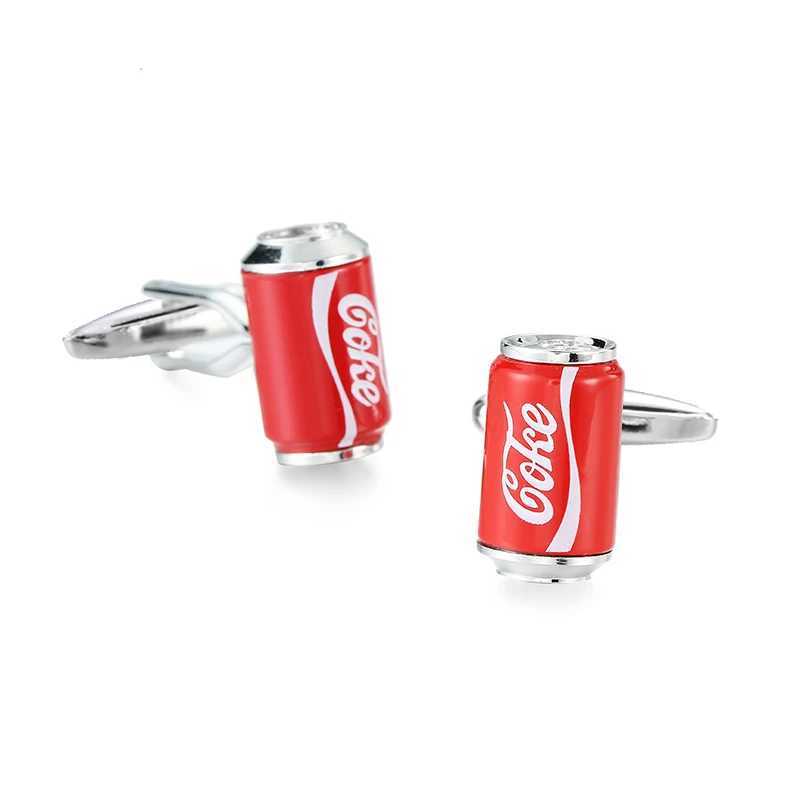 High quality clover camera fire extinguisher cufflinks French shirt brass can coffee cup design wedding mens cufflinks W250606