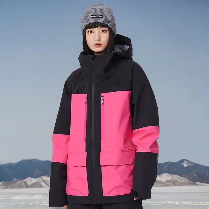 Ddmyoutdoor New Winter Couple Skiing Jackets Snowfield Sport Warm Ski Tops Man Mountain Snowboard Coat With Hood Pro Waterproof Snow Clothes Jogging S