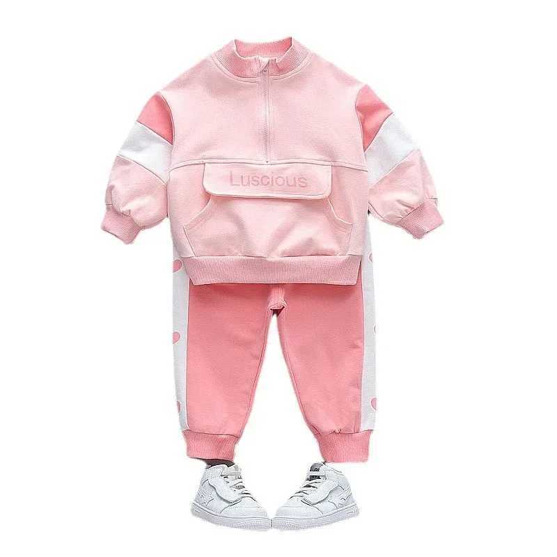 New Spring Autumn Baby Girl Clothes Children Casual Jacket Pants 2Pcs/Sets Toddler Sports Costume Infant Outfits Kids Tracksuits R250606