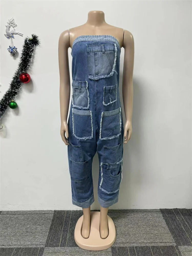 Wmstar Womens Jumpsuits Outfits Solid Casual Off Shoulder Summer Sexy Playsuits Overalls Wholesale Drop 2024250530