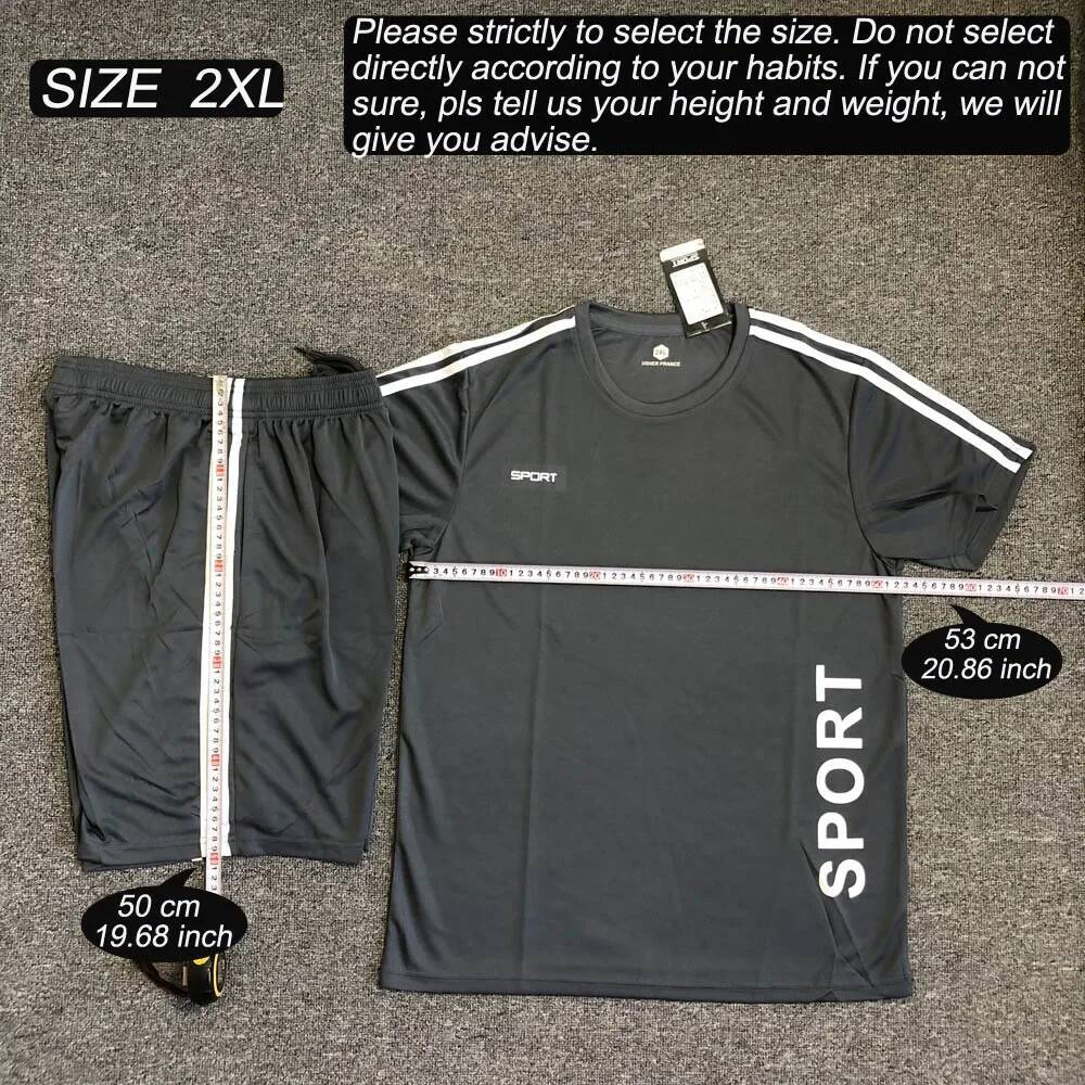 Ddmyoutdoor Men Running Summer Latest Sportswear Polyester Printed T Shirt Shorts Quick Dry Sport Suit Piece Outfits Jogger Set Jogging Suit